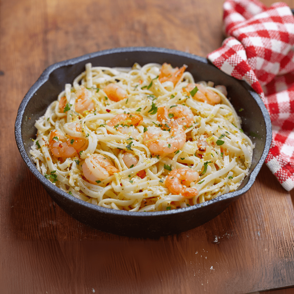 Quick and Easy Garlic Shrimp Pasta