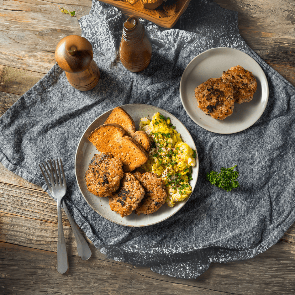 SAUSAGE PATTIES for breakfast BITE IN 15